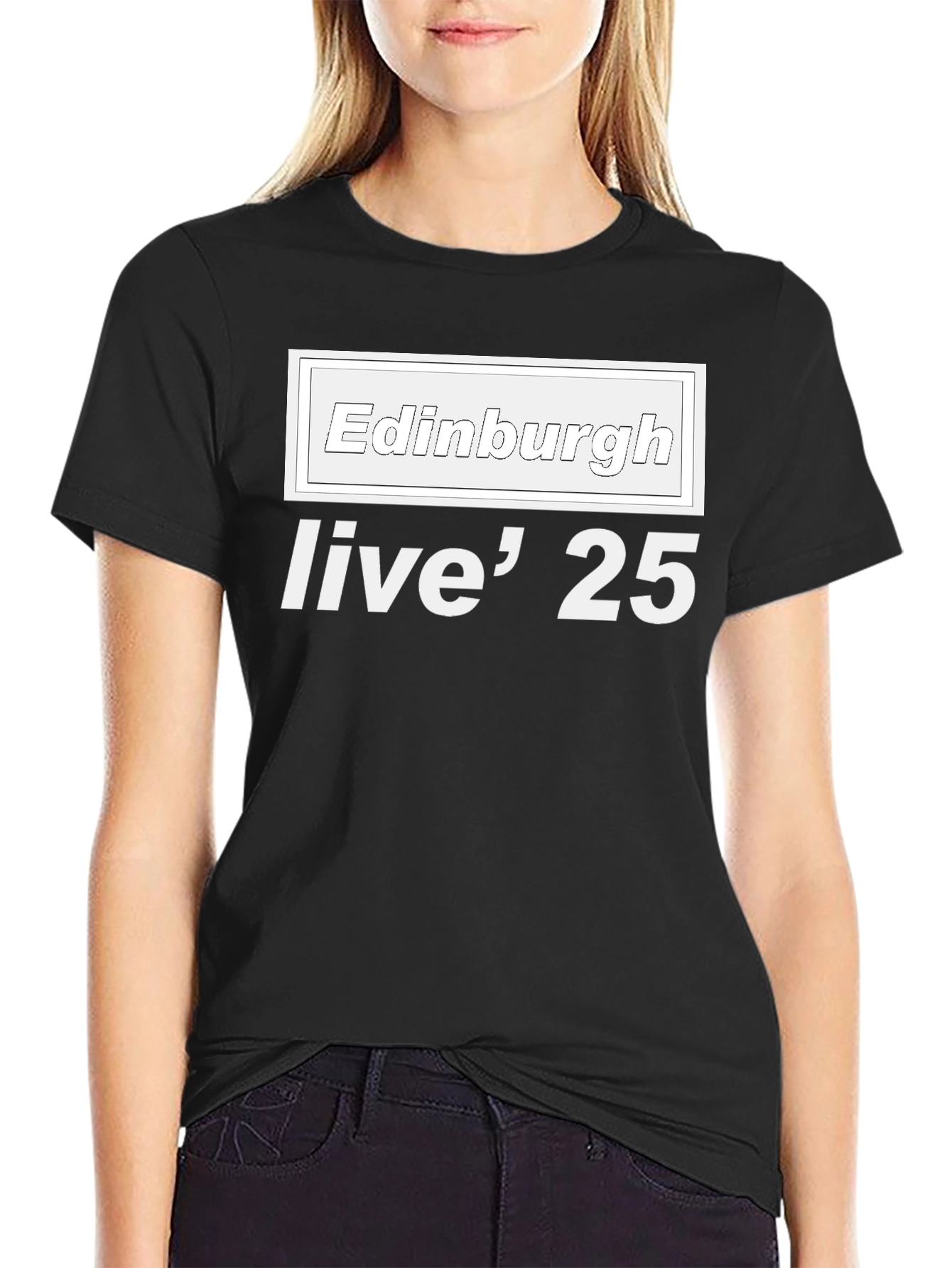Edinburgh Live 25 Black T-Shirt