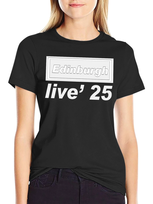 Edinburgh Live 25 Black T-Shirt