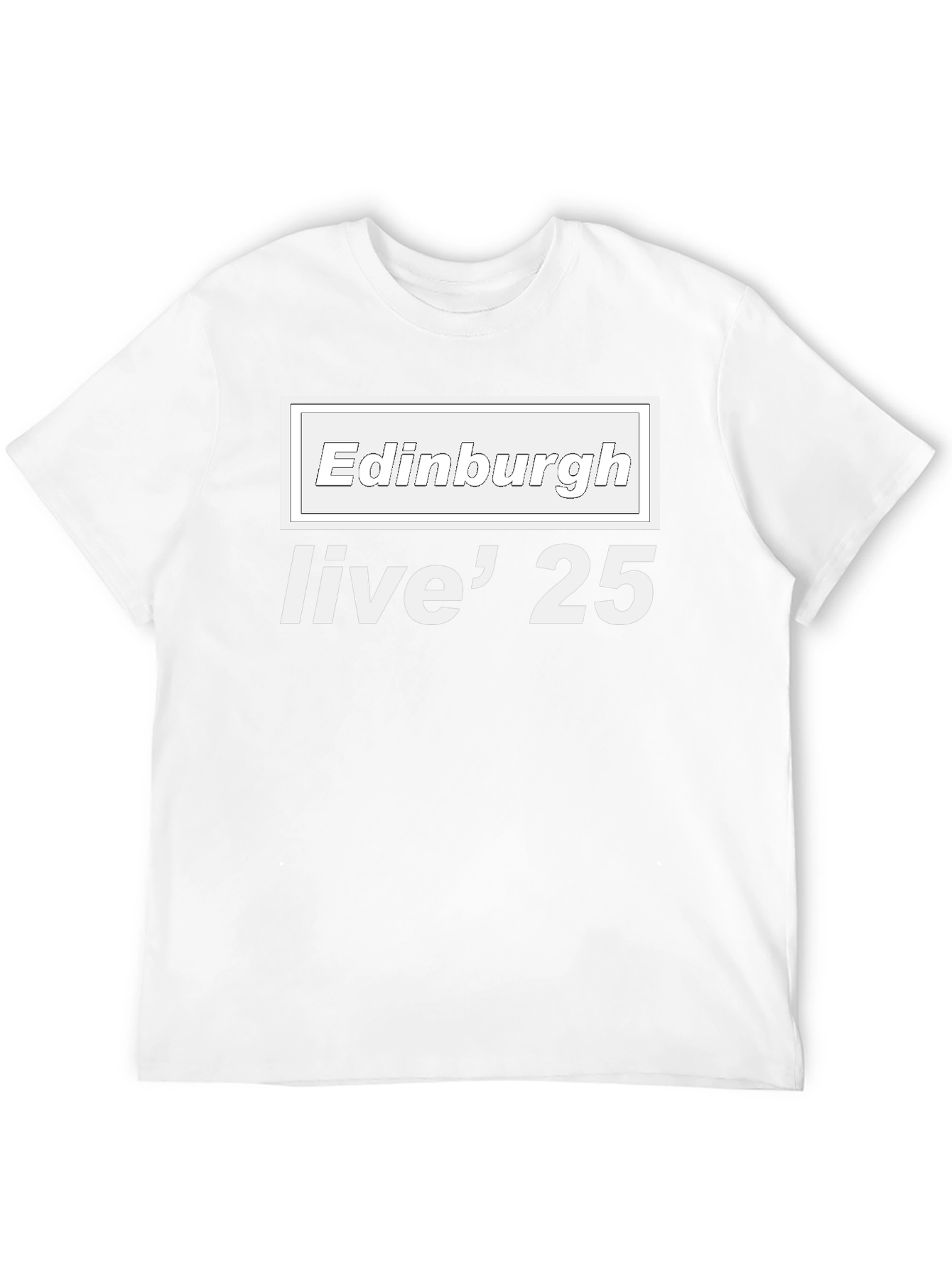 Edinburgh Live 25 Black T-Shirt