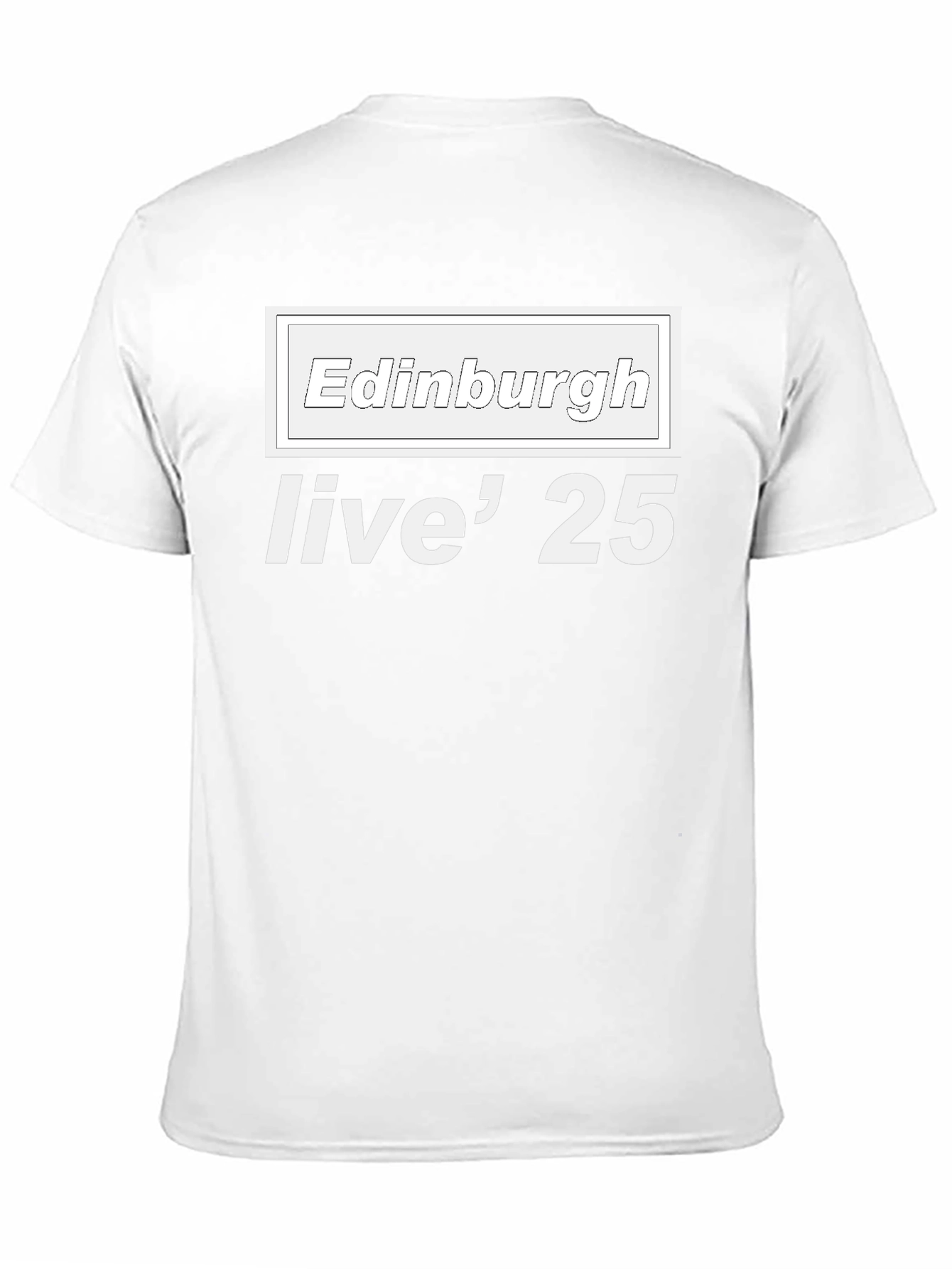 Edinburgh Live 25 Black T-Shirt