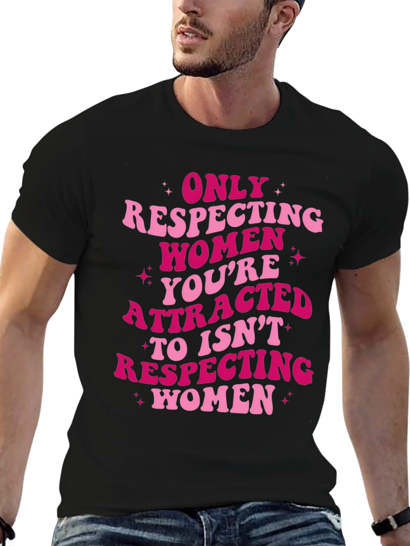 Respect Women Graphic Tee - Black