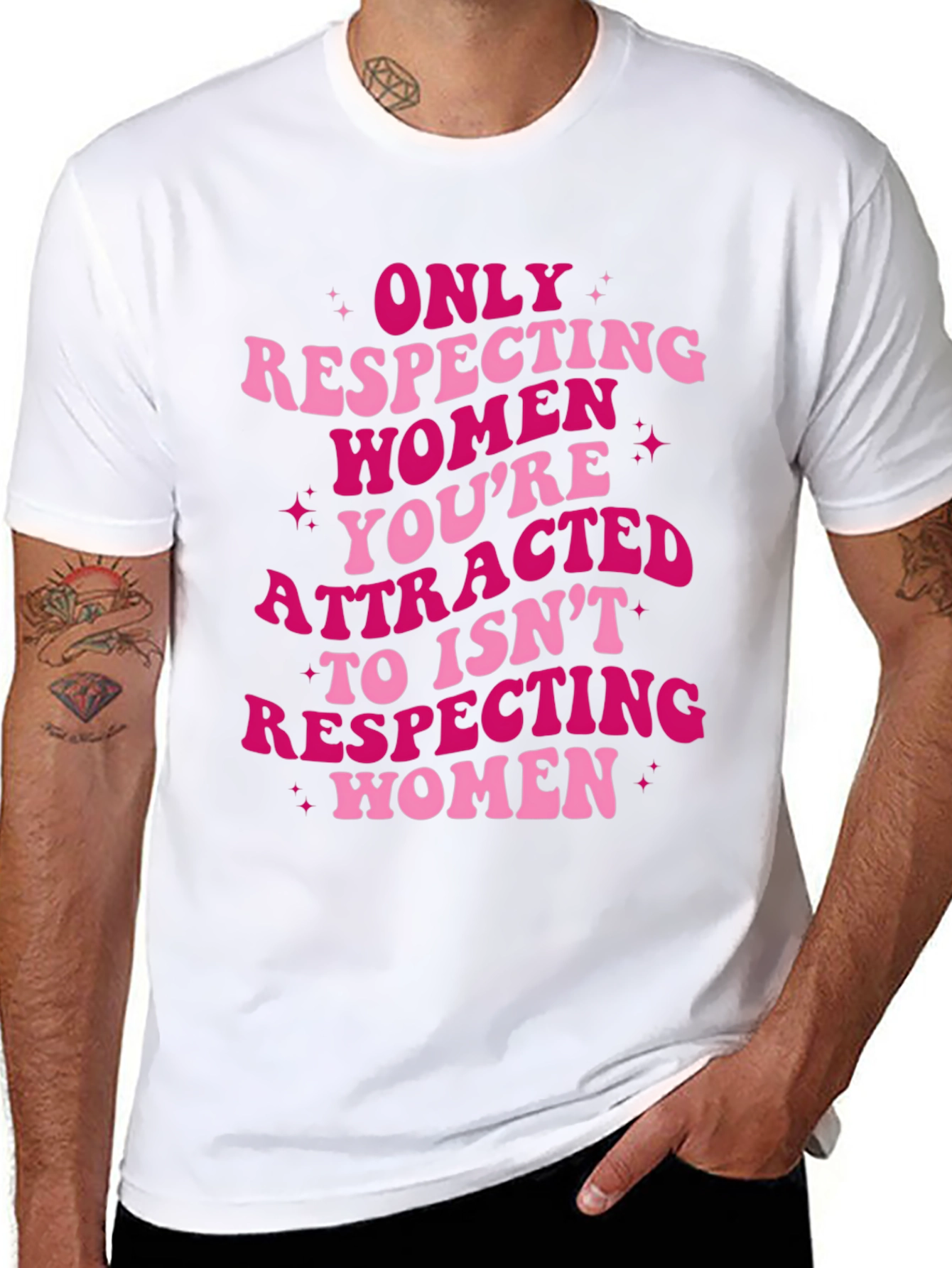Respect Women Graphic Tee - Black
