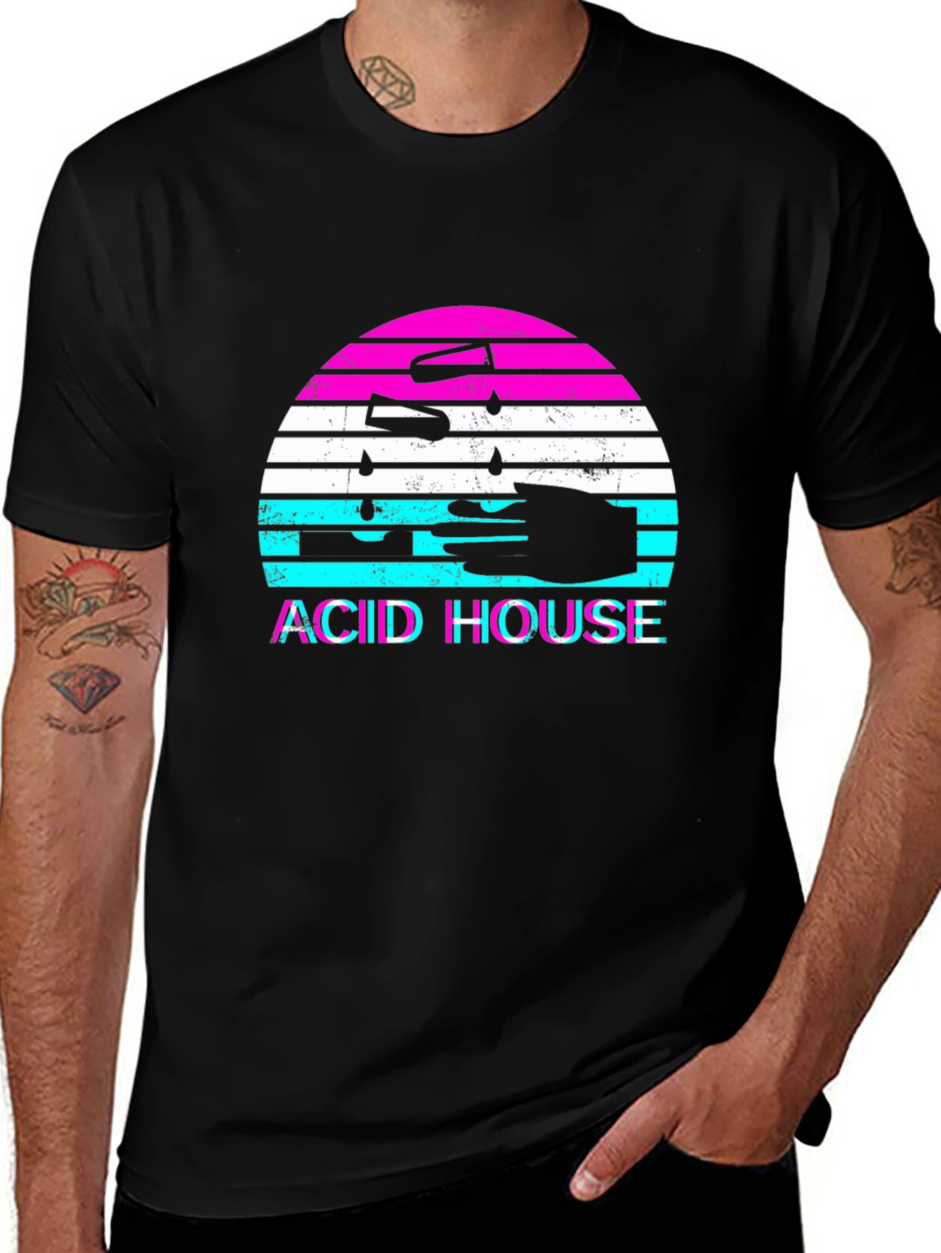 Acid House Graphic T-Shirt - Retro Rave Wear