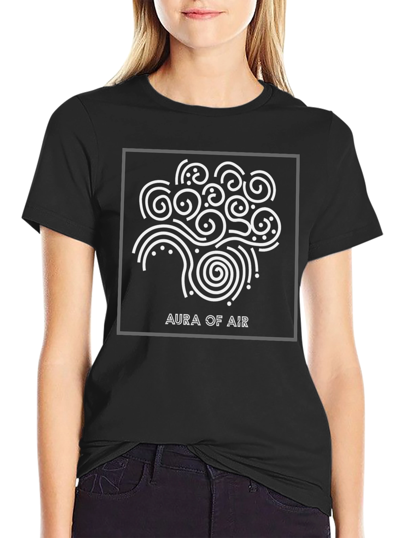 Aura of Air Graphic T-Shirt - Modern Style