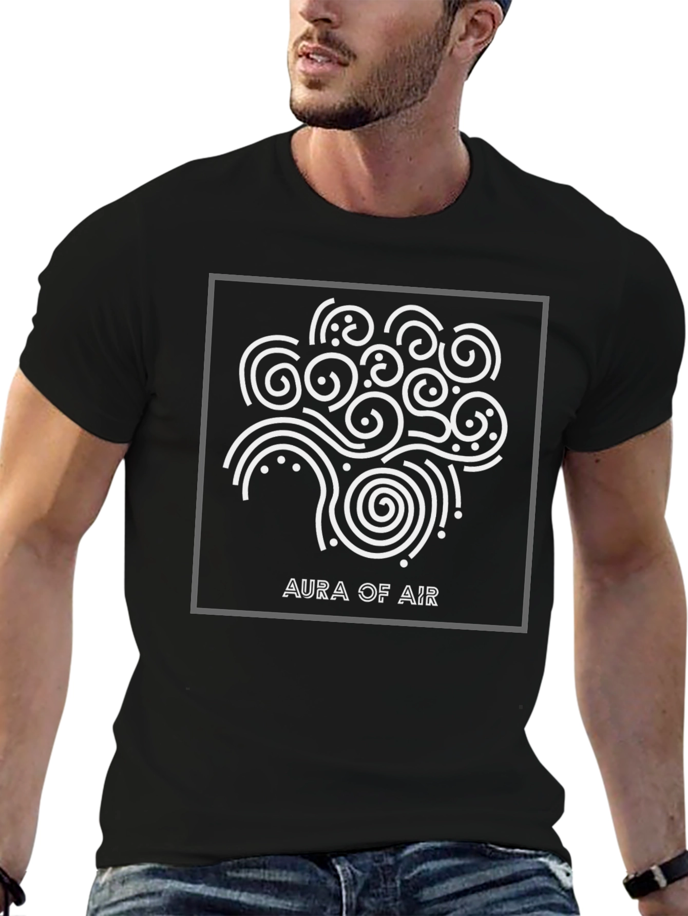 Aura of Air Graphic T-Shirt - Modern Style