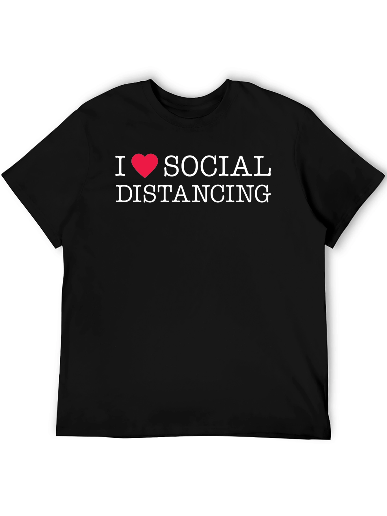 I Love Social Distancing Graphic Tee