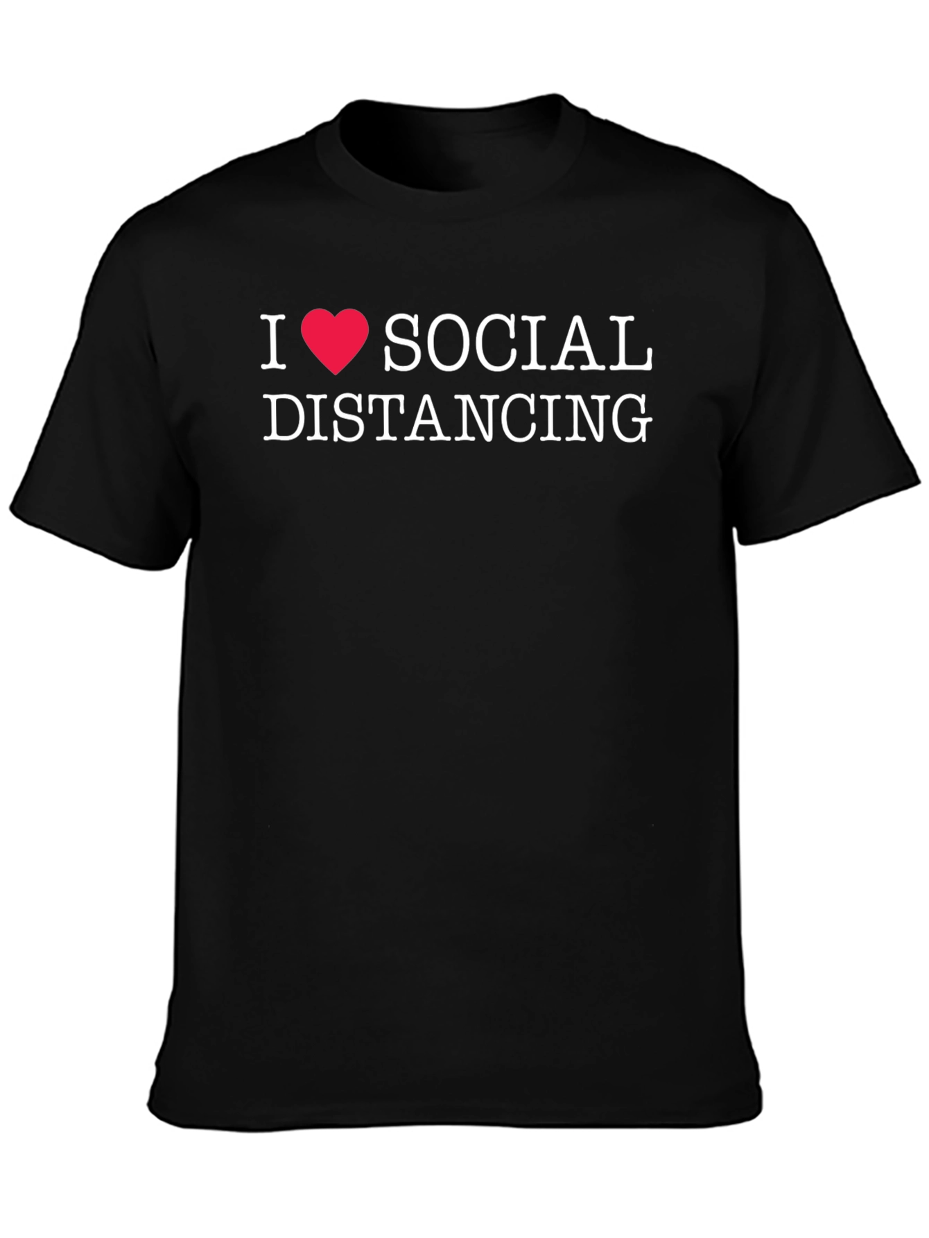 I Love Social Distancing Graphic Tee