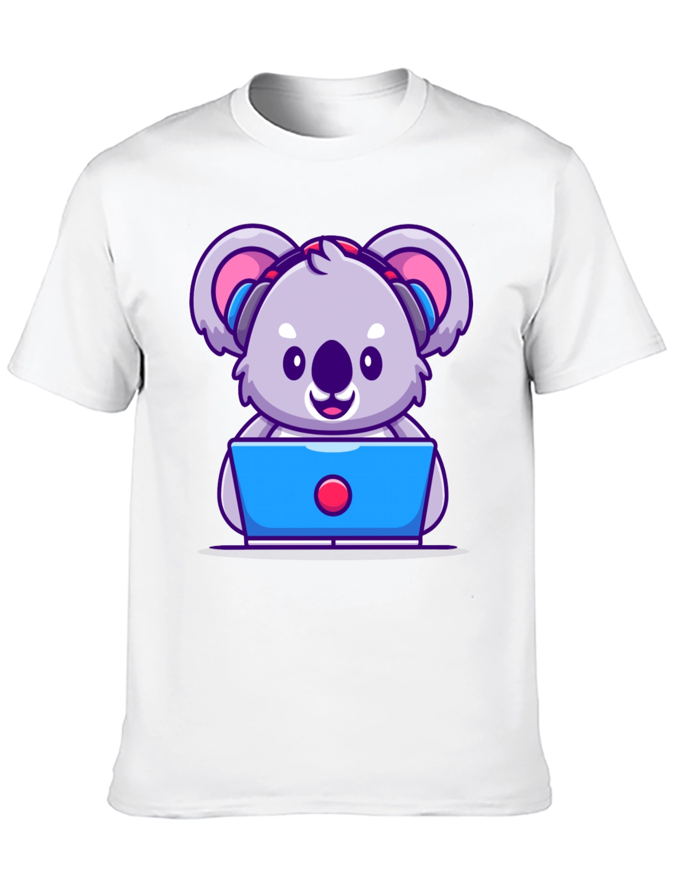 Cute Koala Programmer Graphic T-Shirt