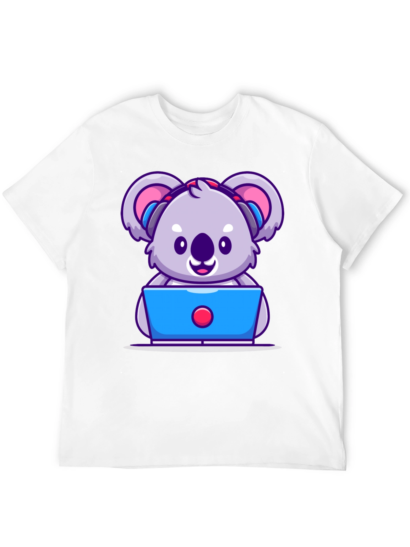 Cute Koala Programmer Graphic T-Shirt