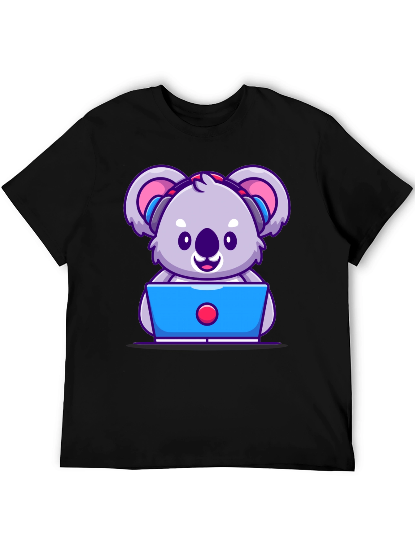Cute Koala Programmer Graphic T-Shirt