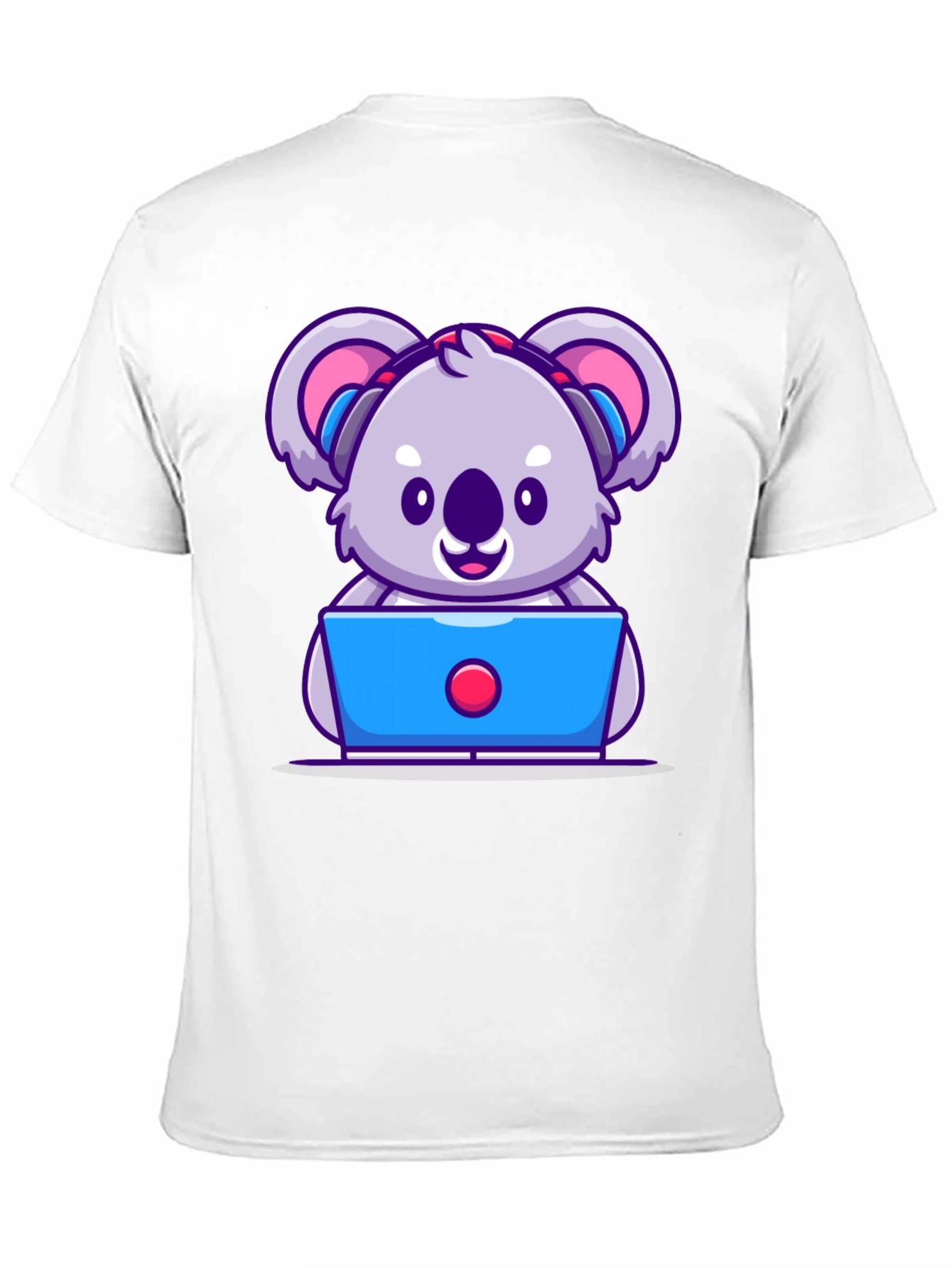 Cute Koala Programmer Graphic T-Shirt
