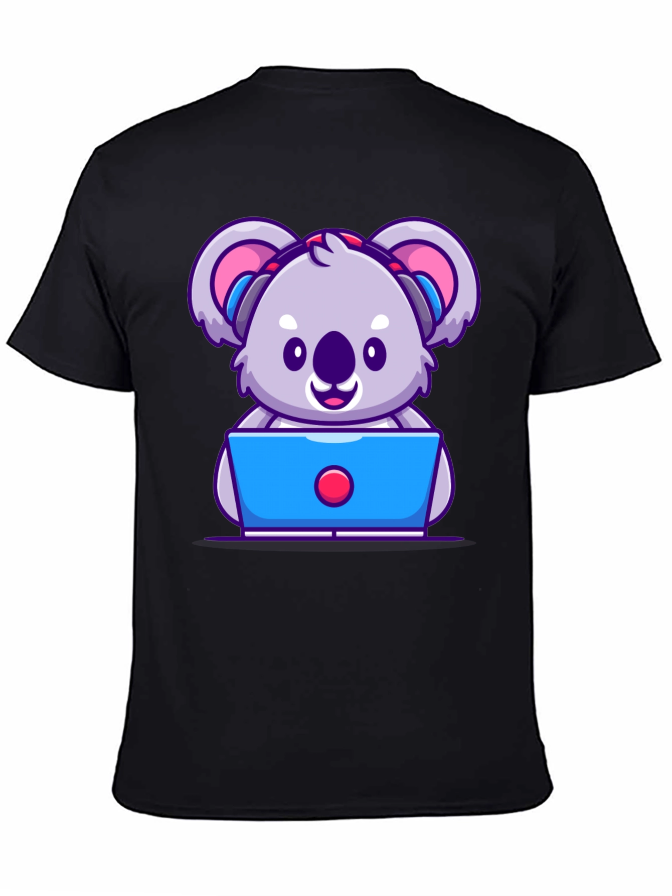 Cute Koala Programmer Graphic T-Shirt