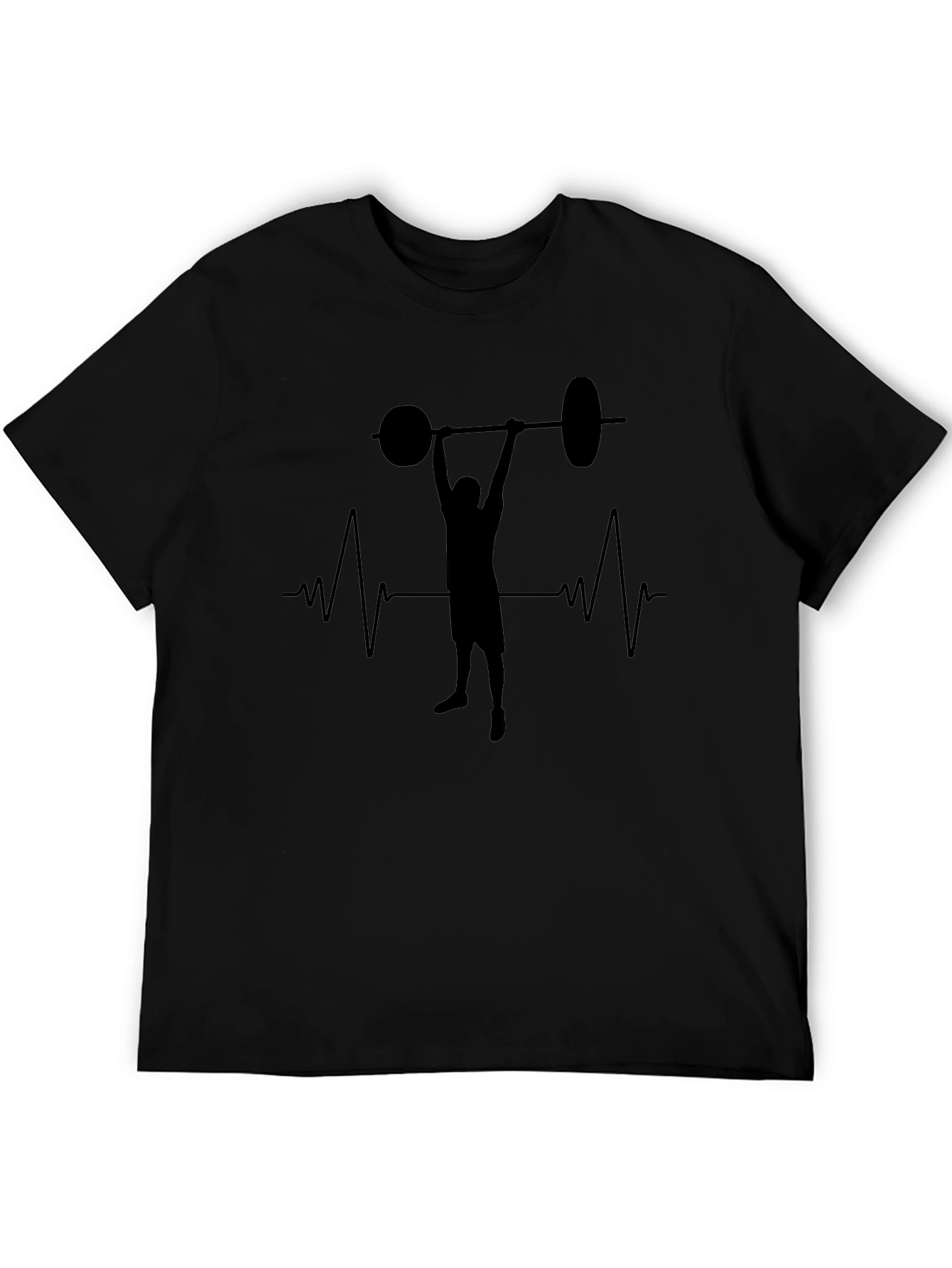 Weightlifting Heartbeat T-Shirt - Fitness Gym Tee