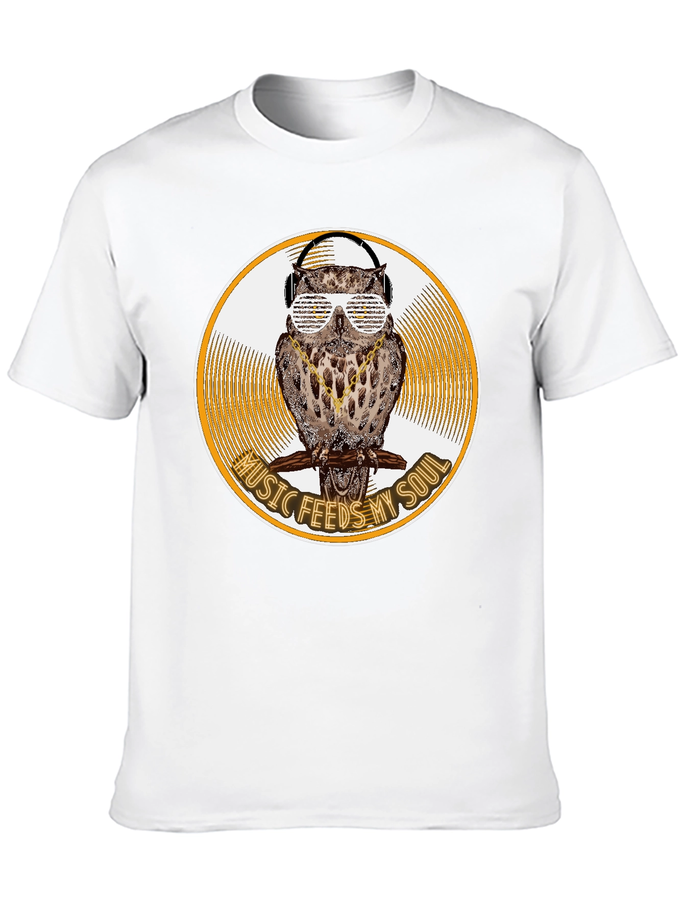 Music Feeds My Soul Owl Graphic Tee