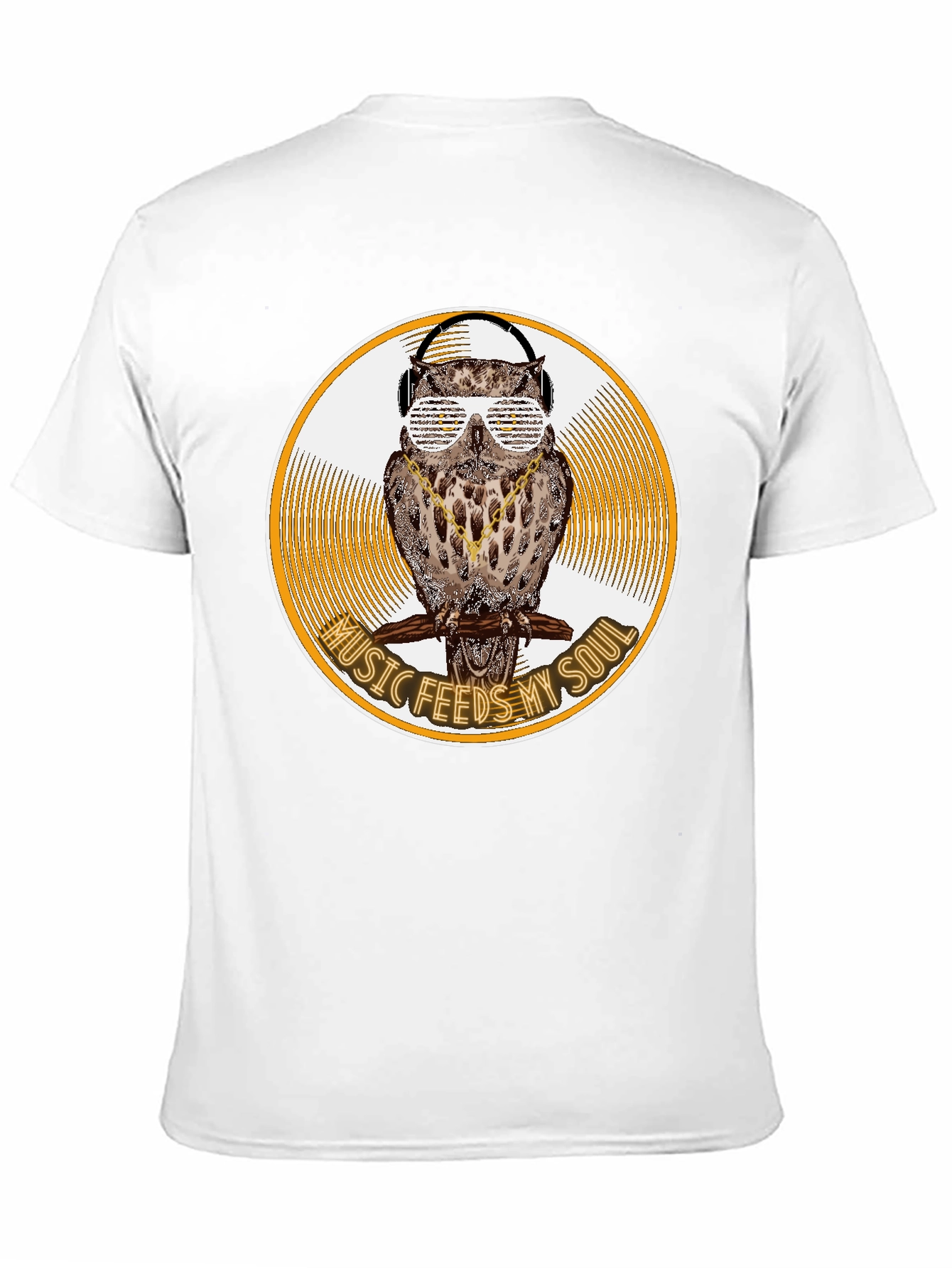 Music Feeds My Soul Owl Graphic Tee