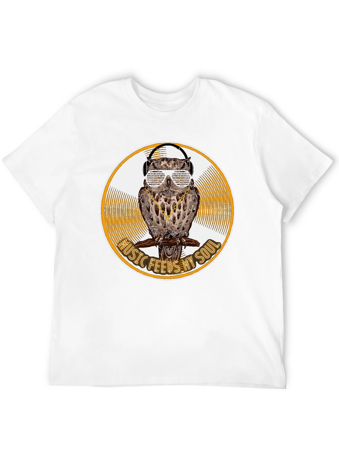 Music Feeds My Soul Owl Graphic Tee