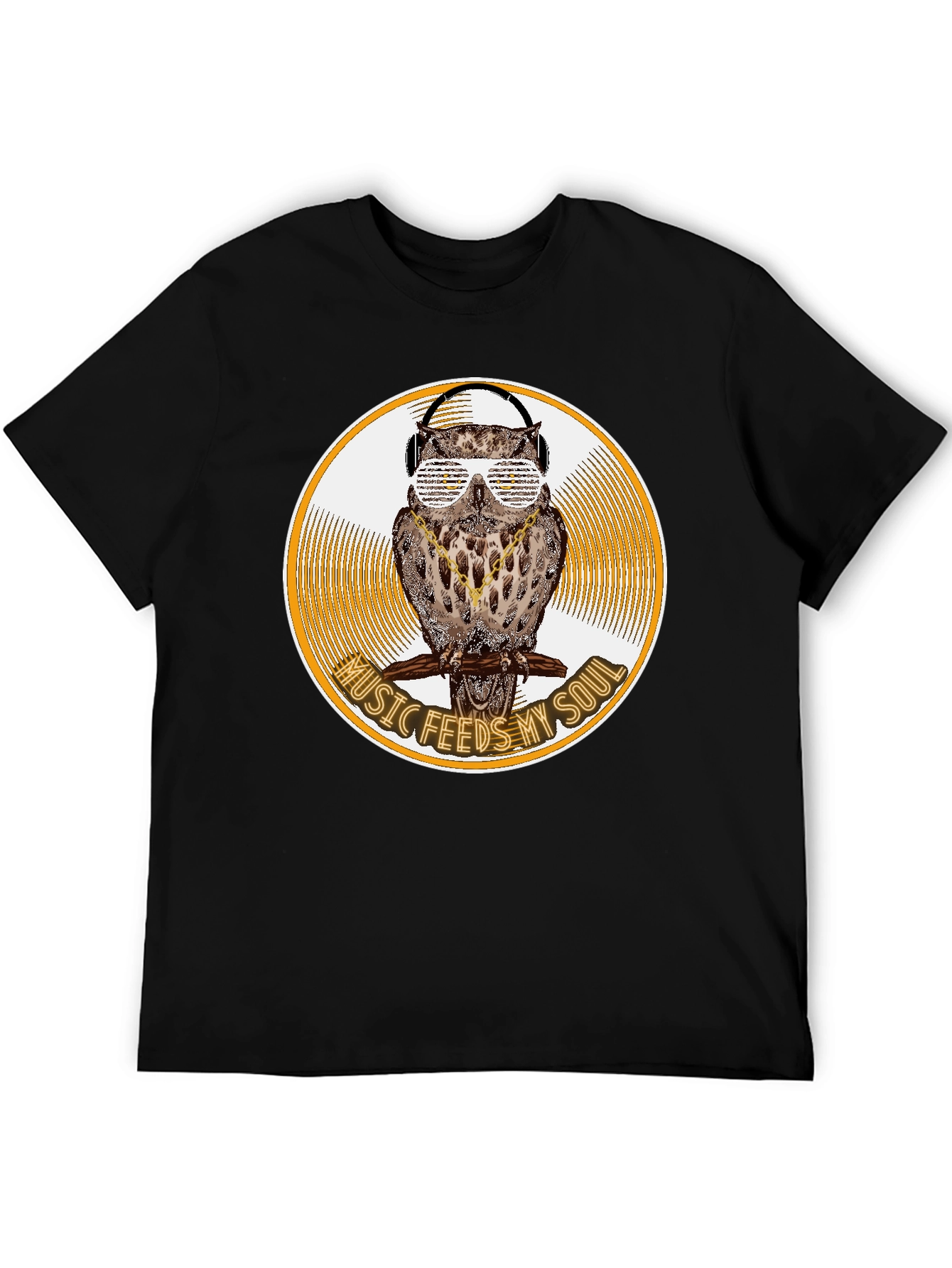 Music Feeds My Soul Owl Graphic Tee