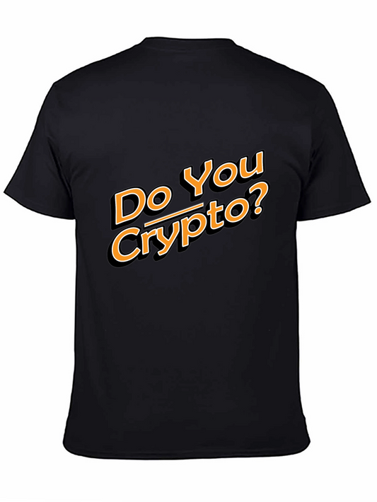 Do You Crypto? Black Cotton Tee