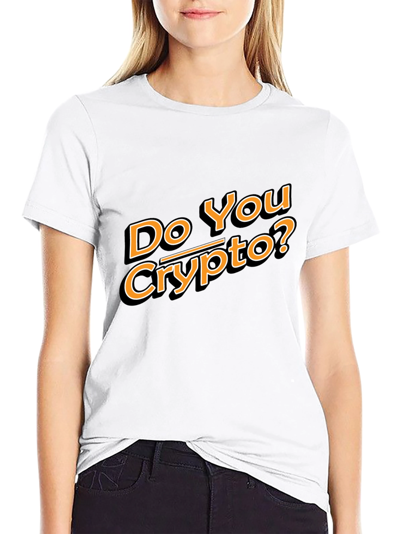 Do You Crypto? Black Cotton Tee