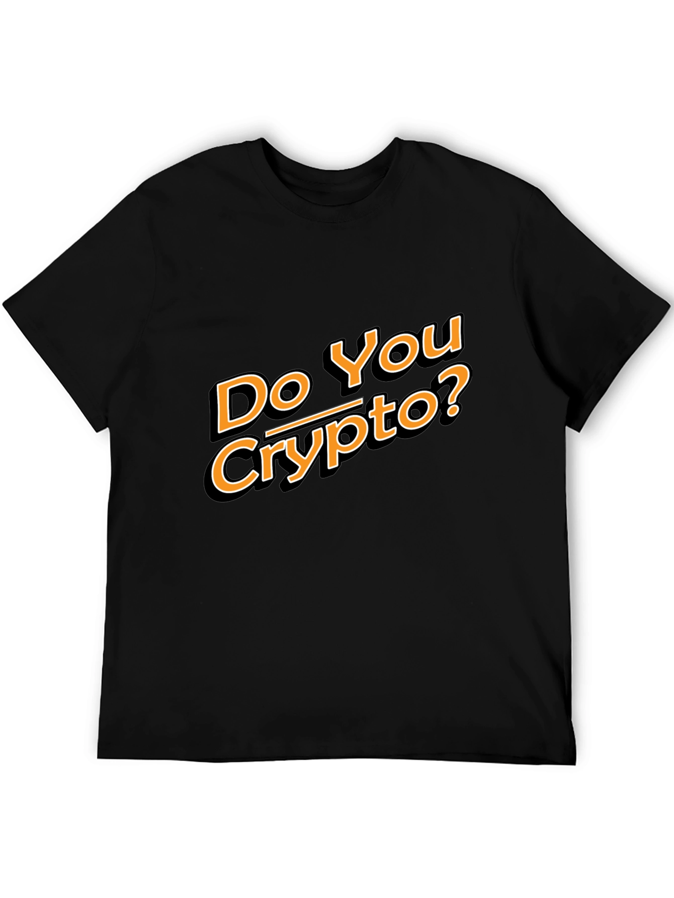Do You Crypto? Black Cotton Tee