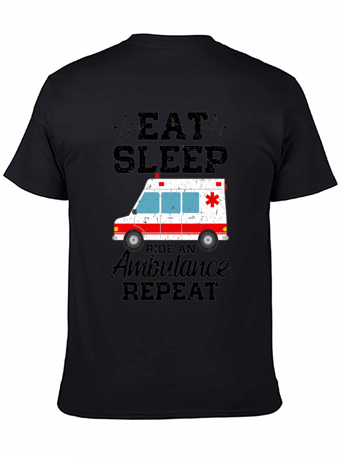 Eat Sleep Ride Ambulance Repeat T-Shirt