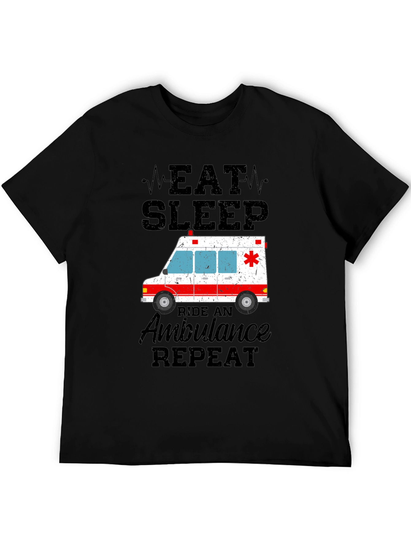 Eat Sleep Ride Ambulance Repeat T-Shirt