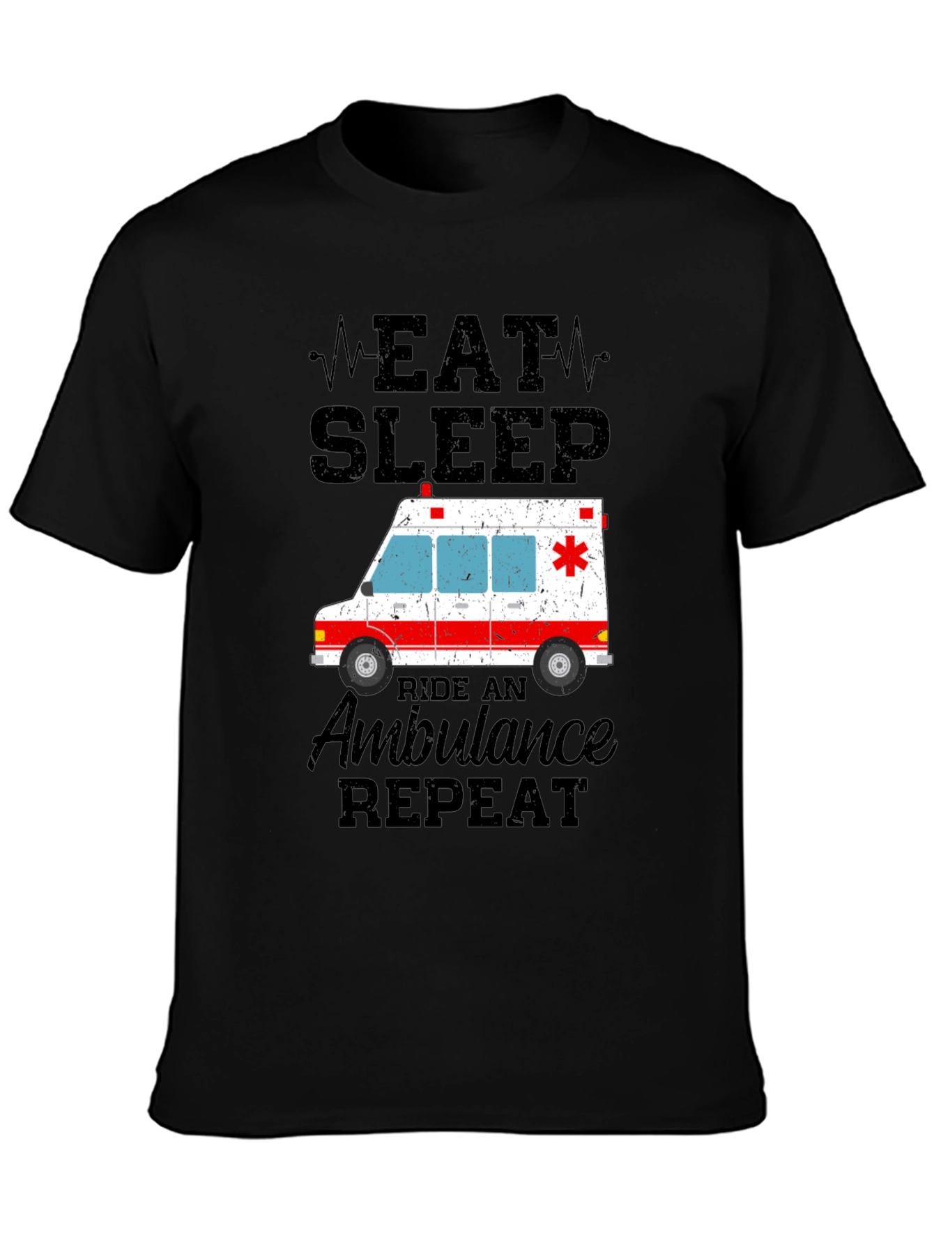 Eat Sleep Ride Ambulance Repeat T-Shirt