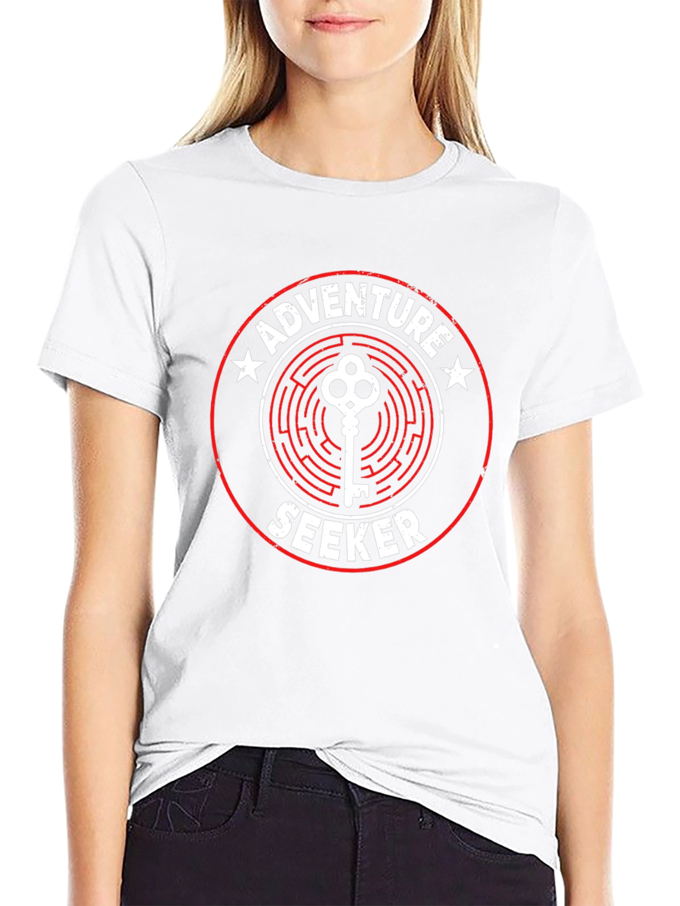 Adventure Seeker Graphic Tee - Maze Key Design