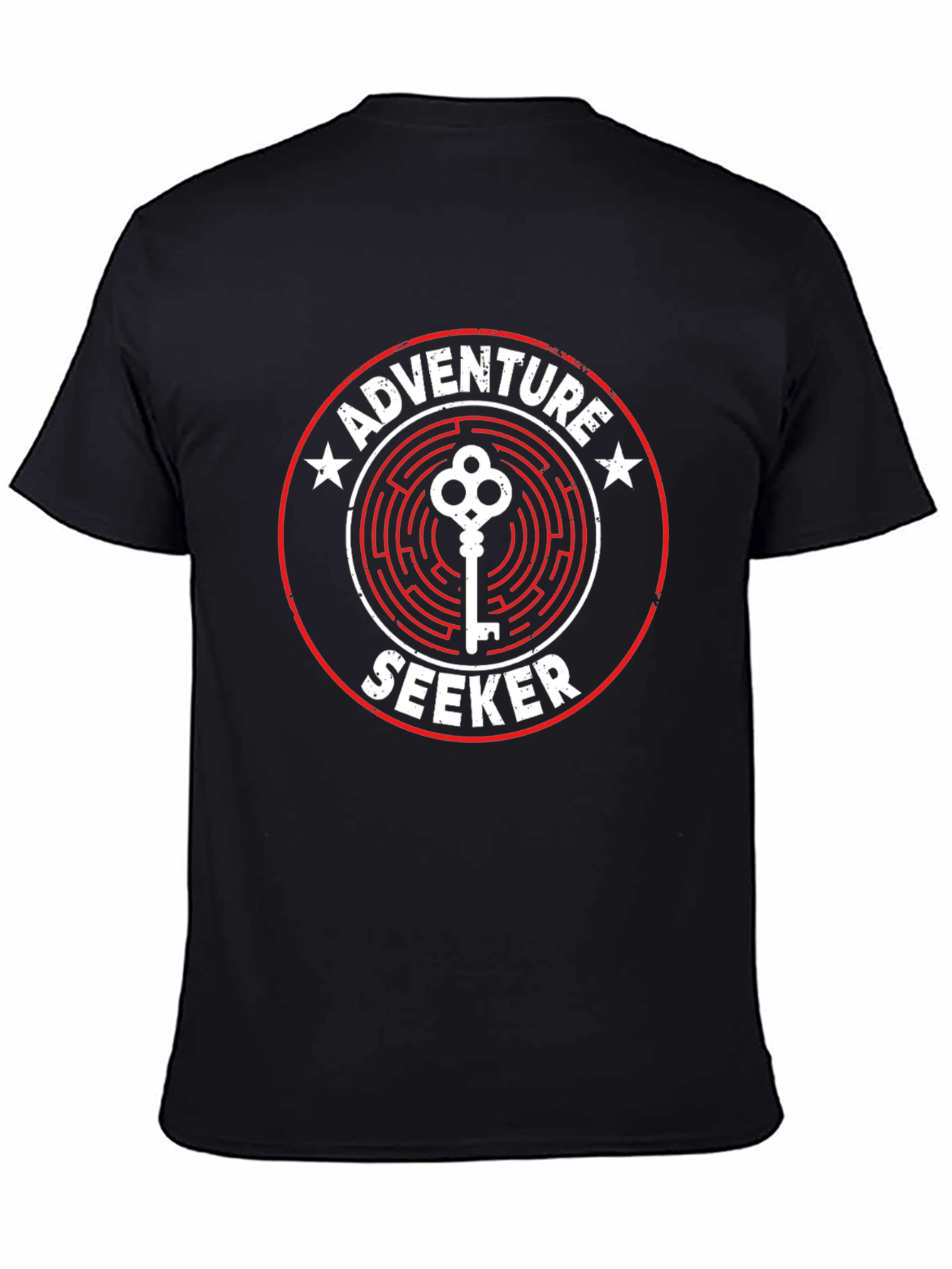Adventure Seeker Graphic Tee - Maze Key Design