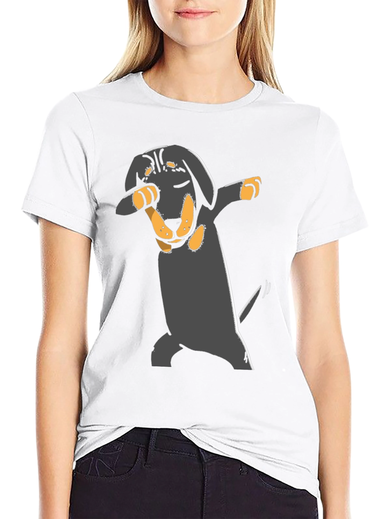 Dabbing Dachshund T-Shirt - Cute Dog Tee
