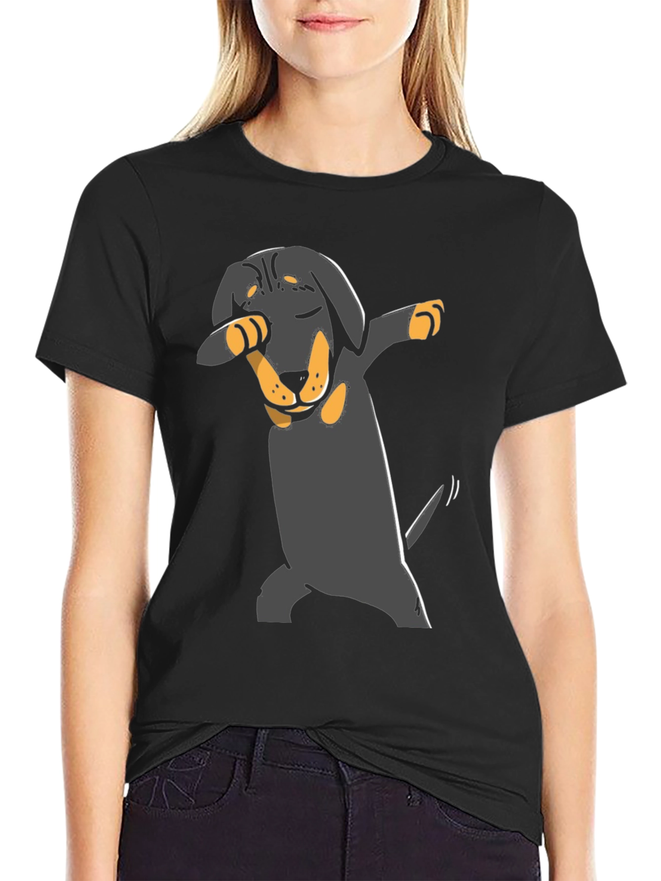 Dabbing Dachshund T-Shirt - Cute Dog Tee
