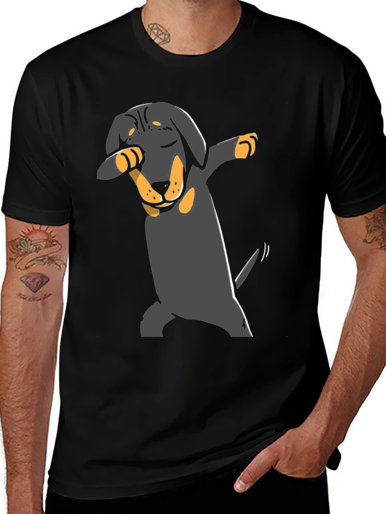 Dabbing Dachshund T-Shirt - Cute Dog Tee