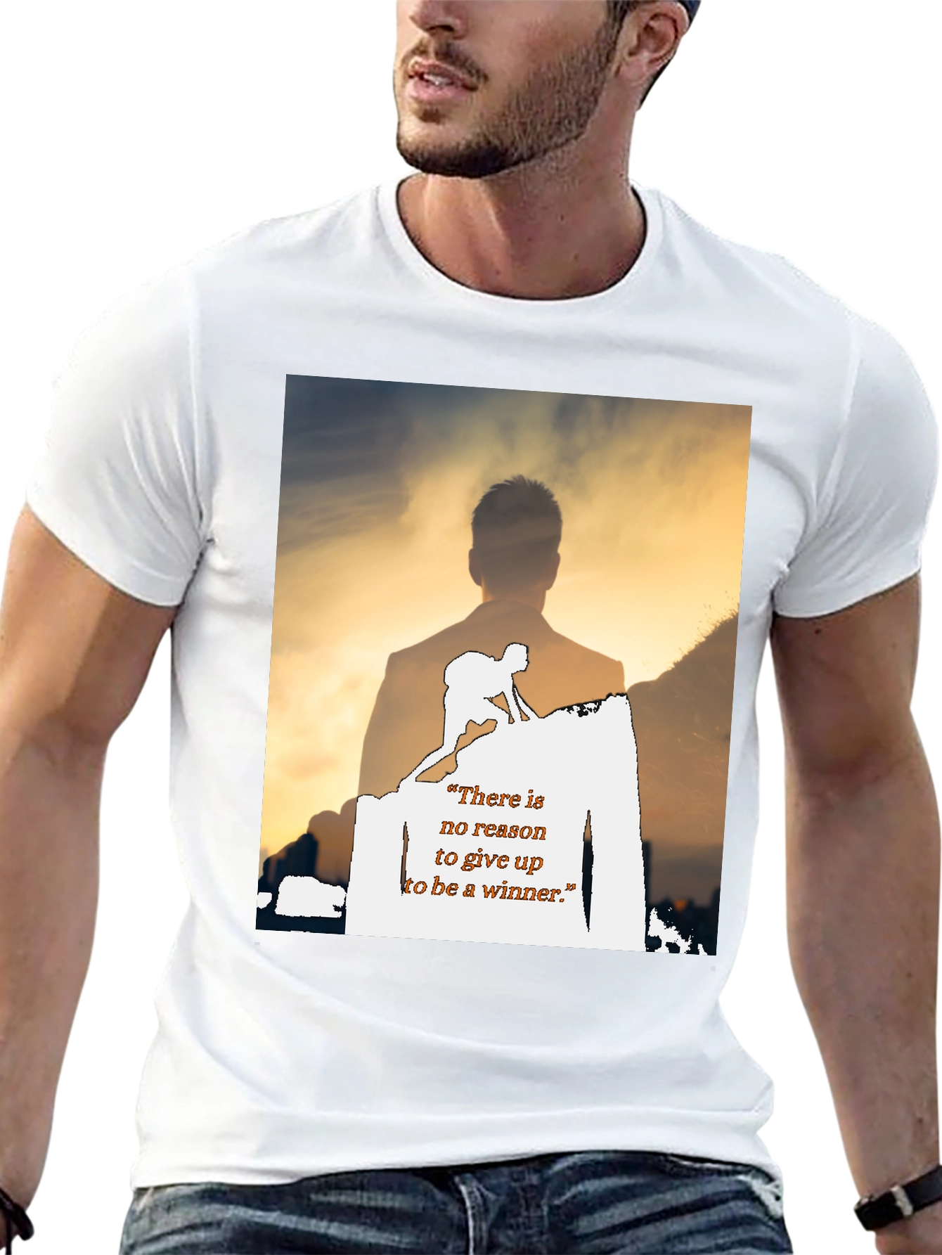 Motivational Graphic Print T-Shirt