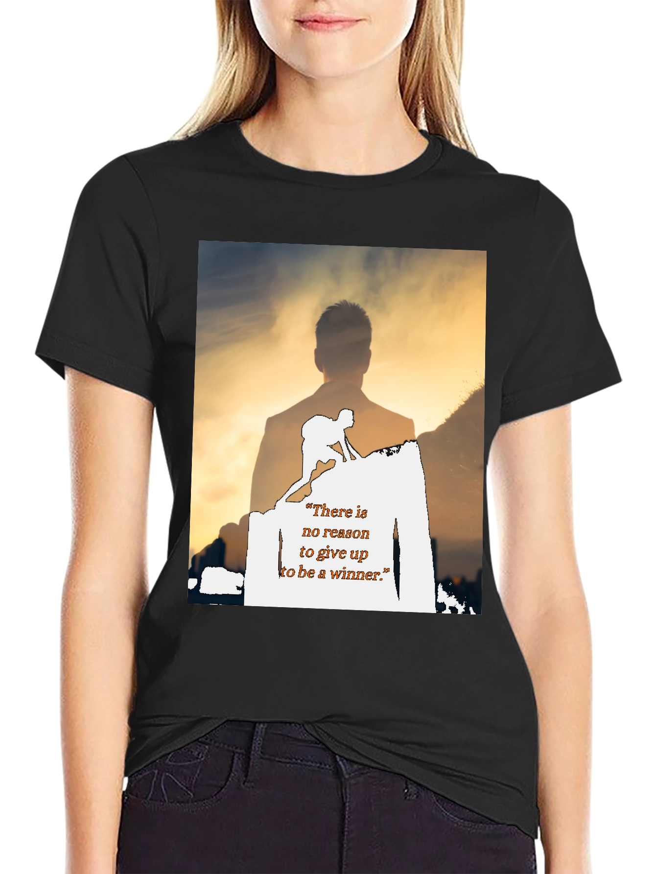 Motivational Graphic Print T-Shirt