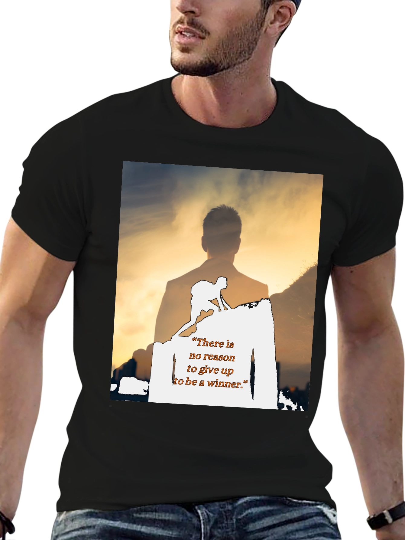 Motivational Graphic Print T-Shirt