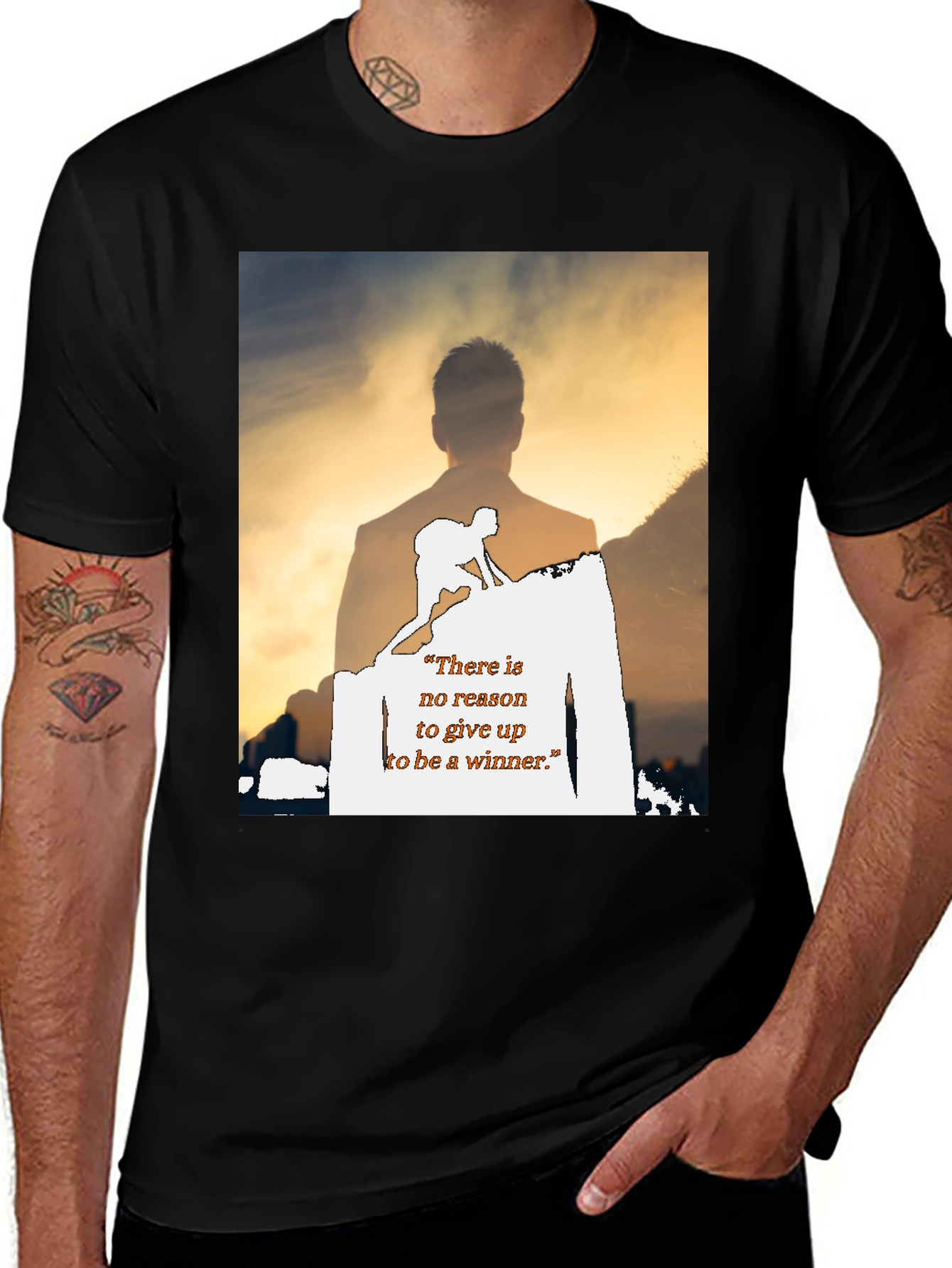 Motivational Graphic Print T-Shirt
