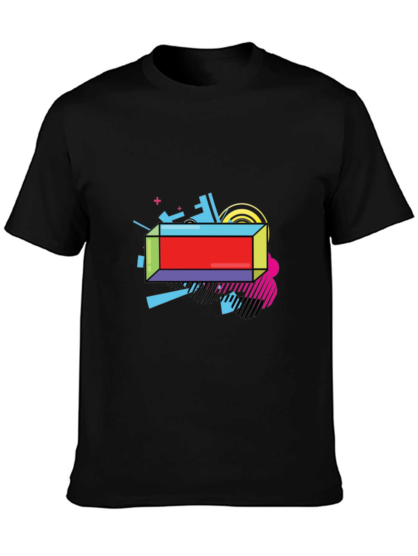 Retro Graphic Black T-Shirt