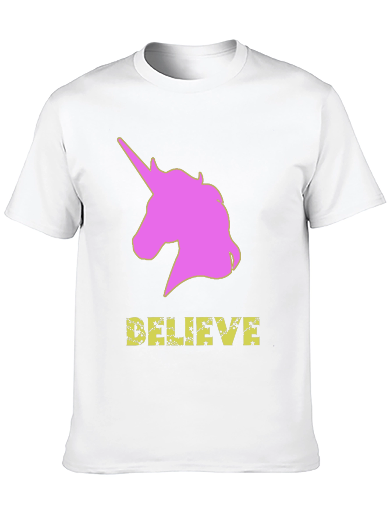 Unicorn Believe Graphic Tee - Black