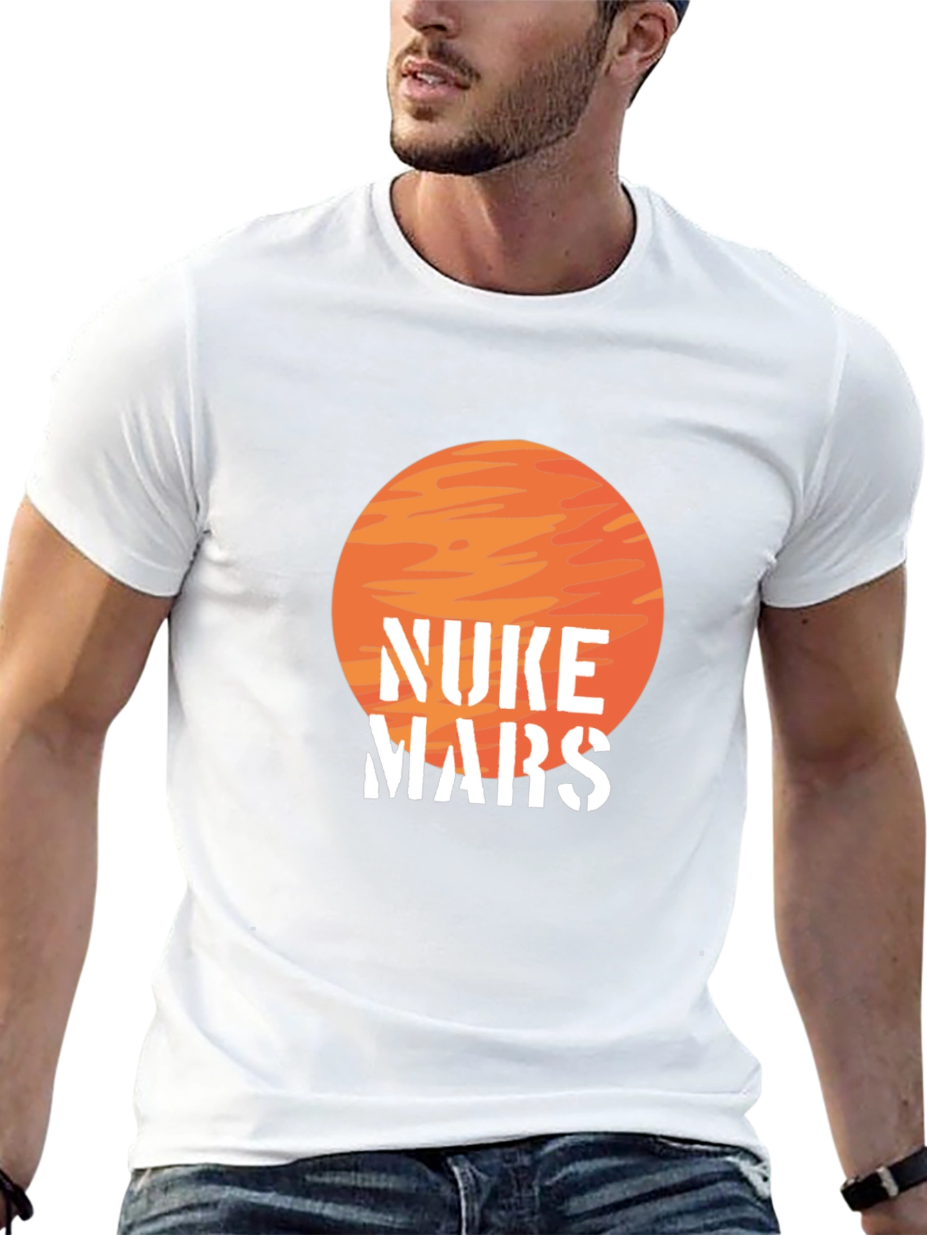 Nuke Mars Graphic Tee - Bold Statement T-Shirt