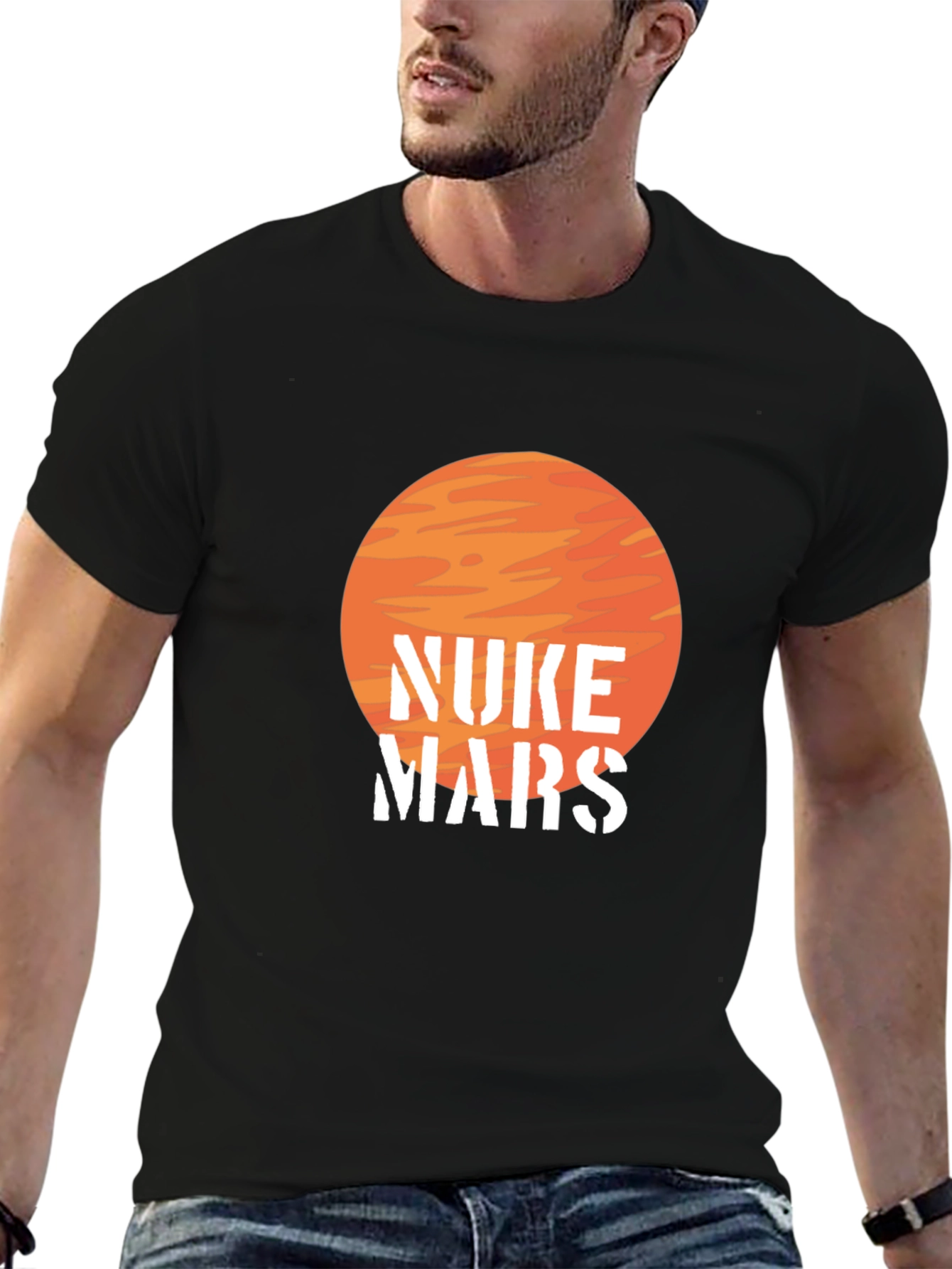 Nuke Mars Graphic Tee - Bold Statement T-Shirt