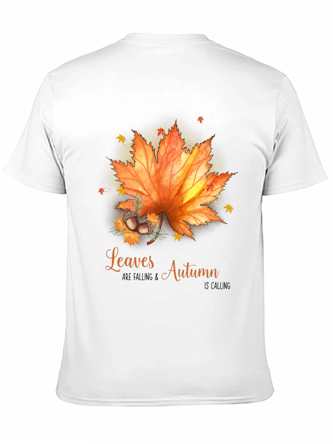 Autumn Leaves Black Graphic Tee