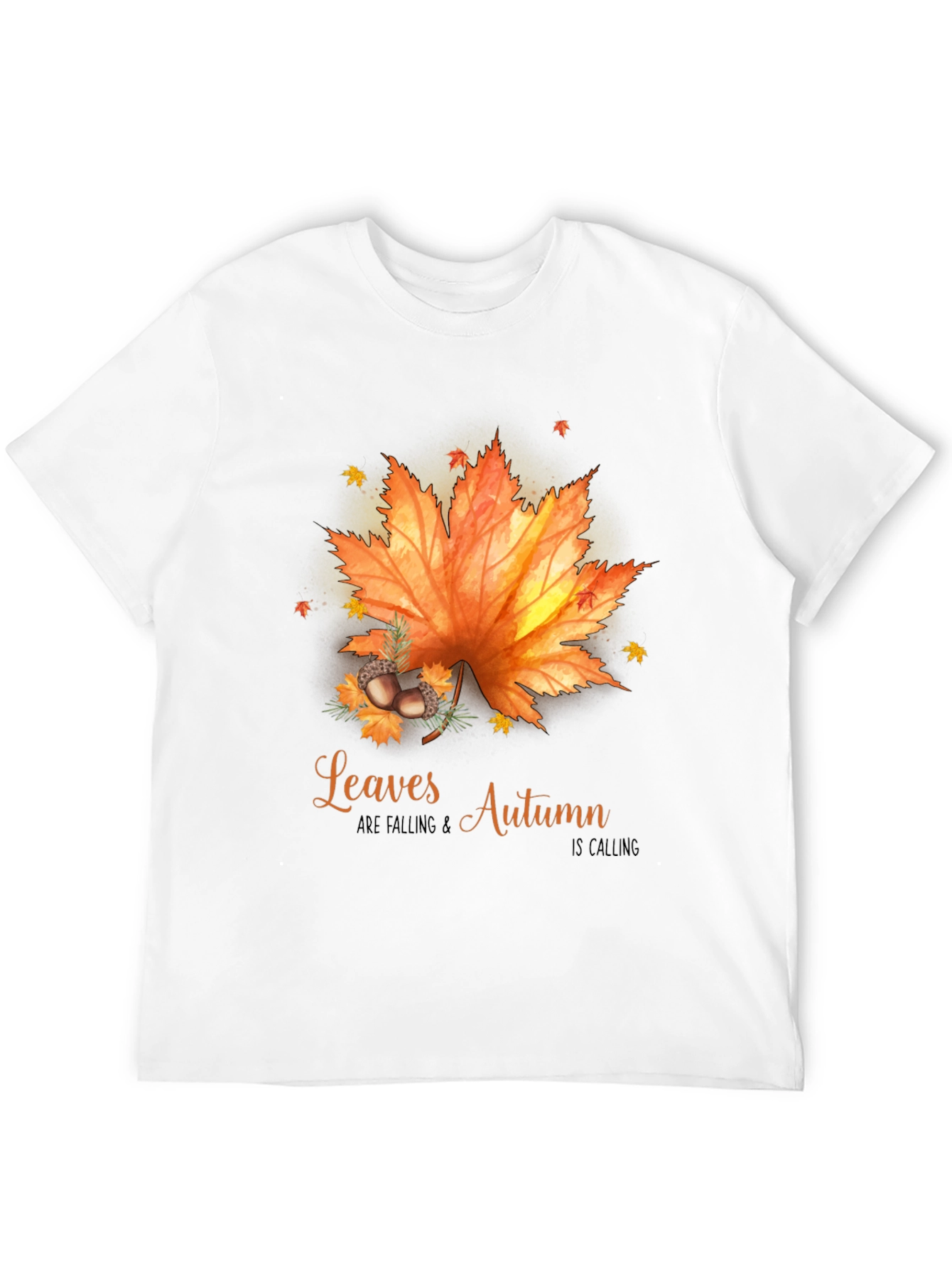 Autumn Leaves Black Graphic Tee