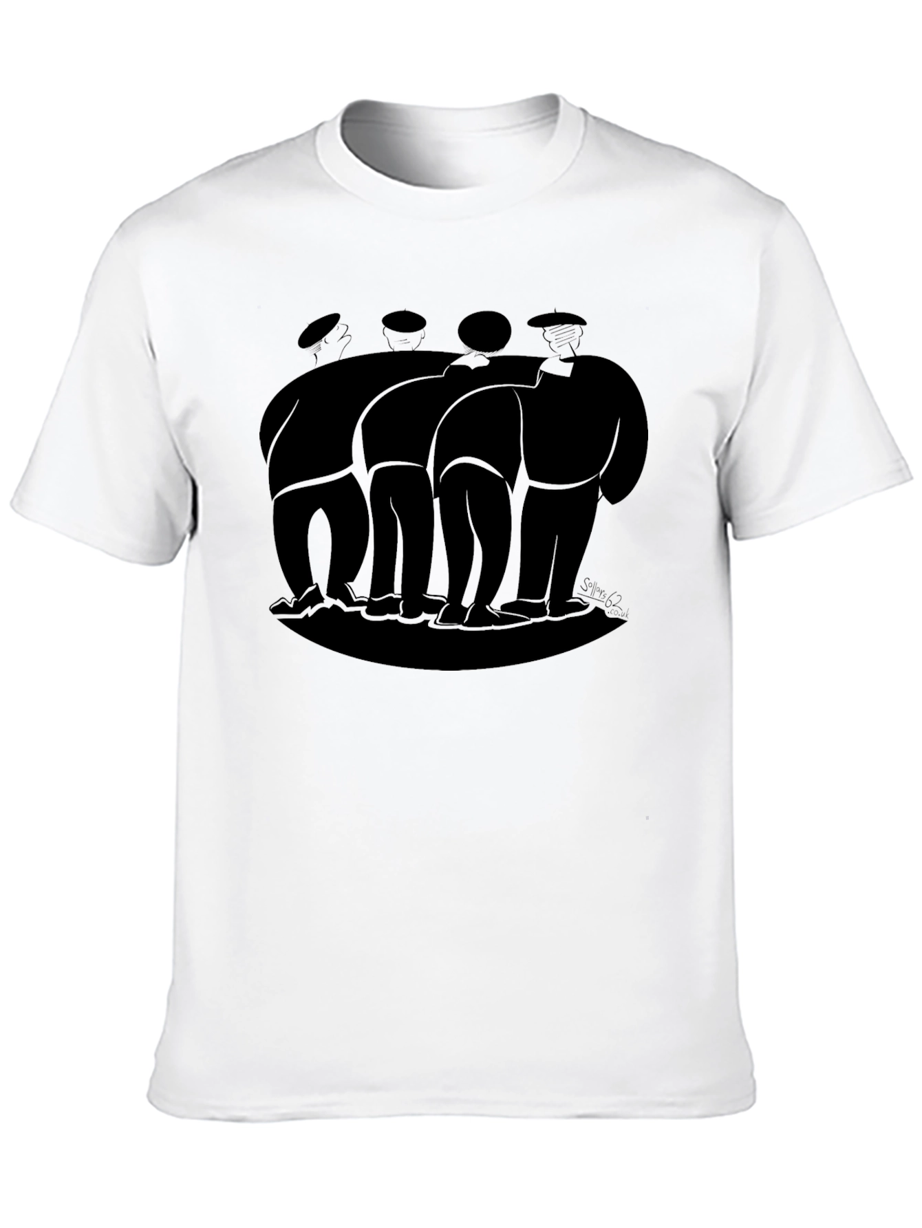 Abstract Men Black T-Shirt