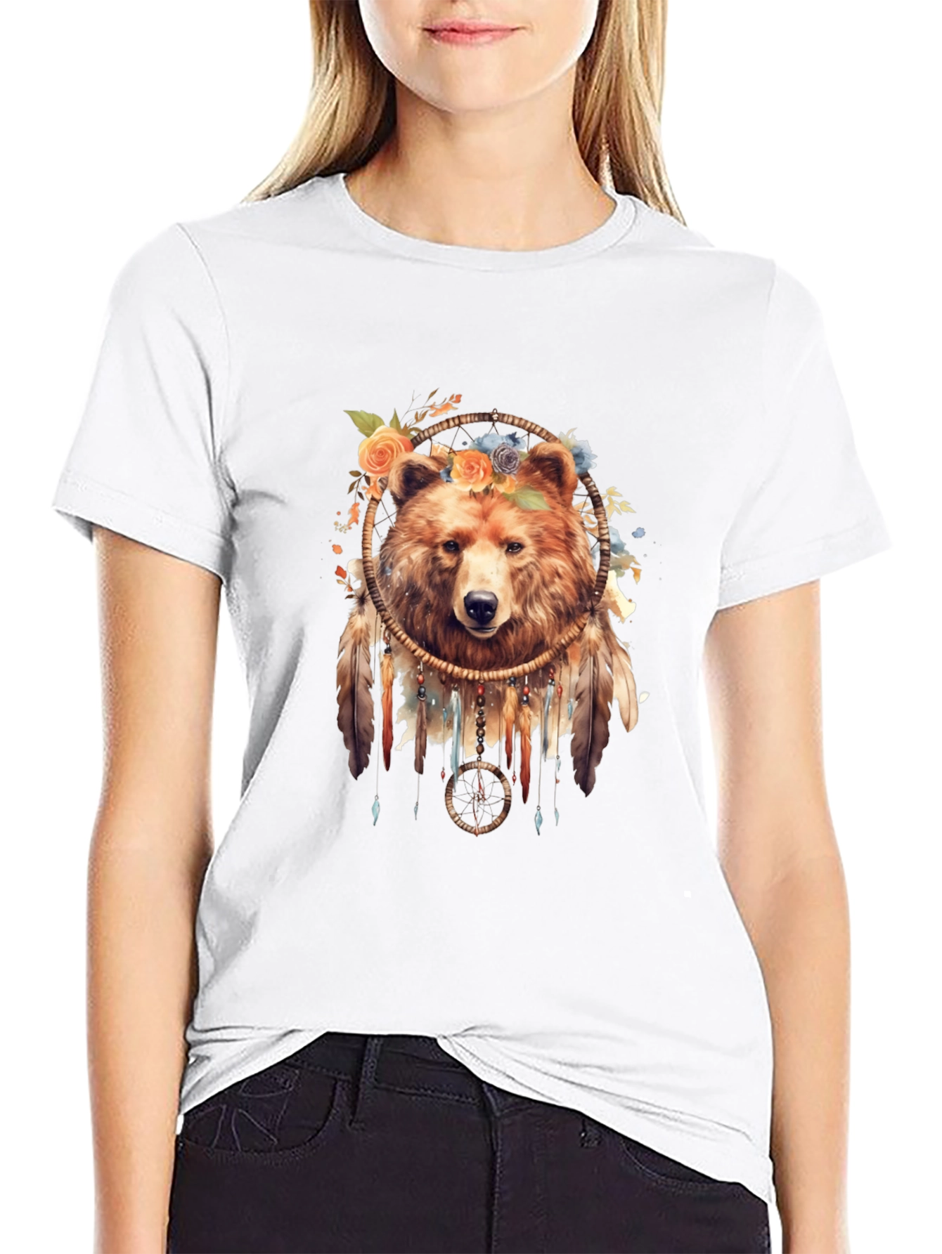 Bear Dreamcatcher Graphic Tee