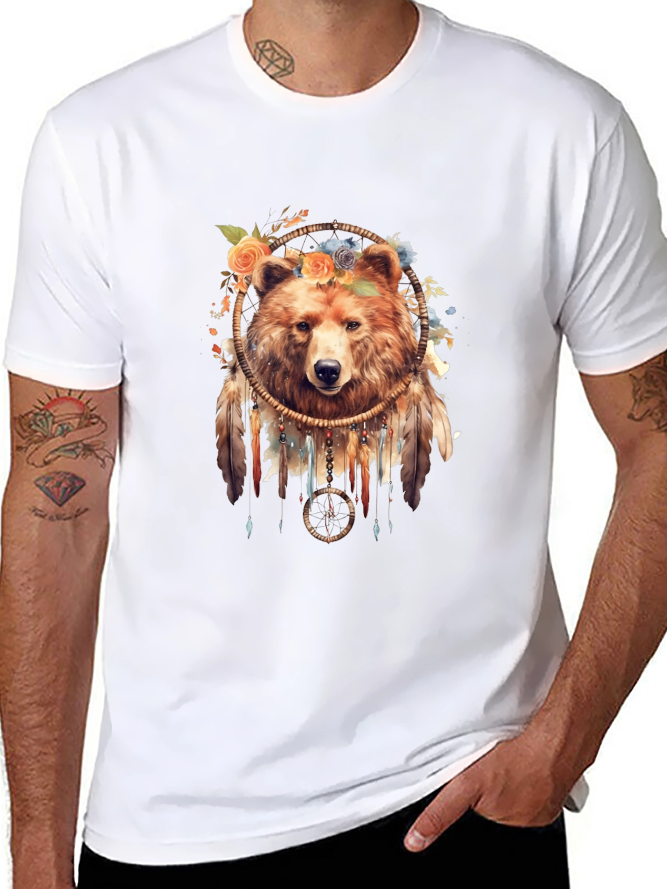 Bear Dreamcatcher Graphic Tee