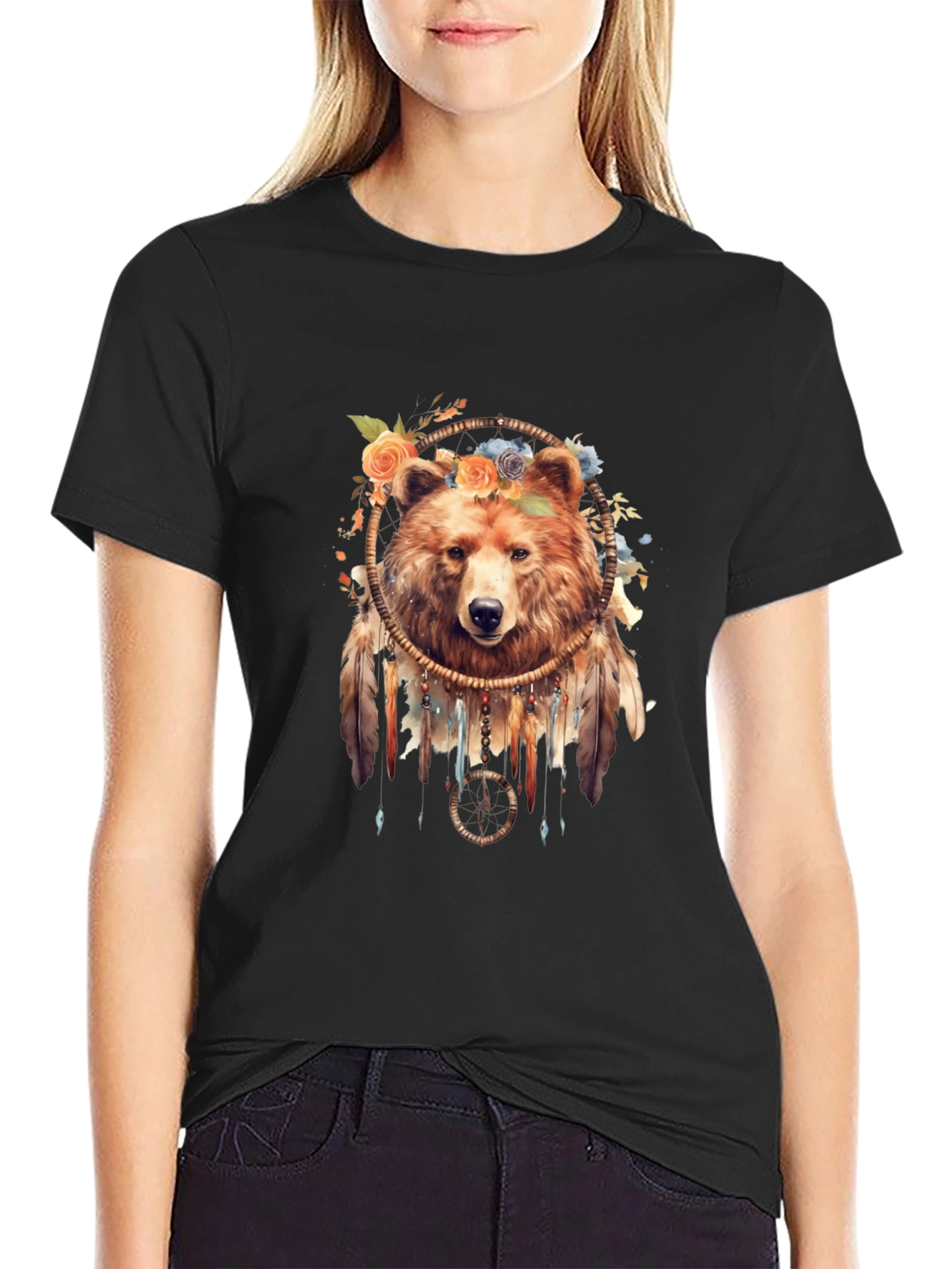 Bear Dreamcatcher Graphic Tee