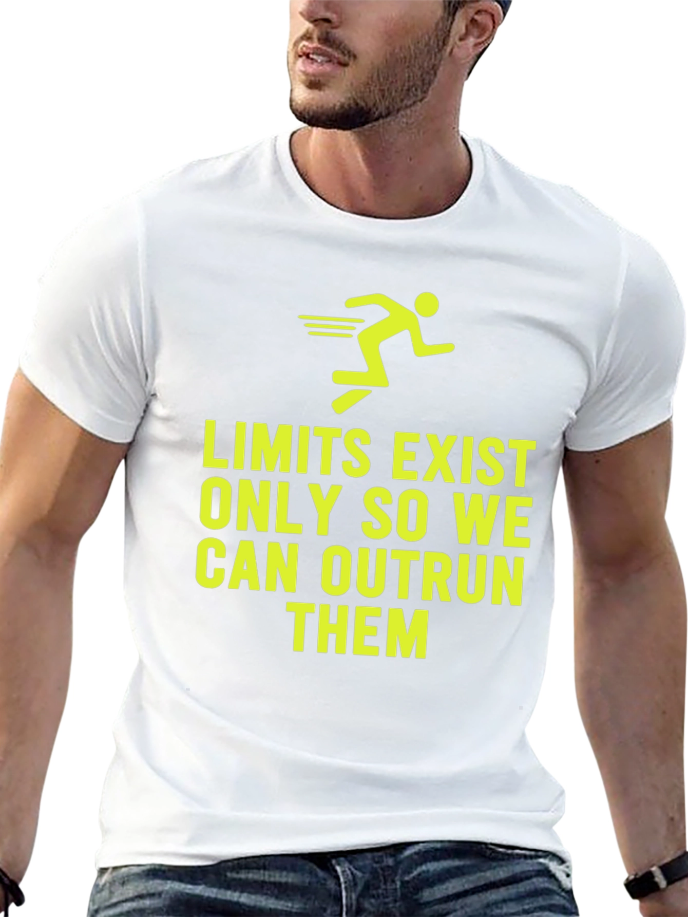 Motivational Run T-Shirt - Outrun Your Limits