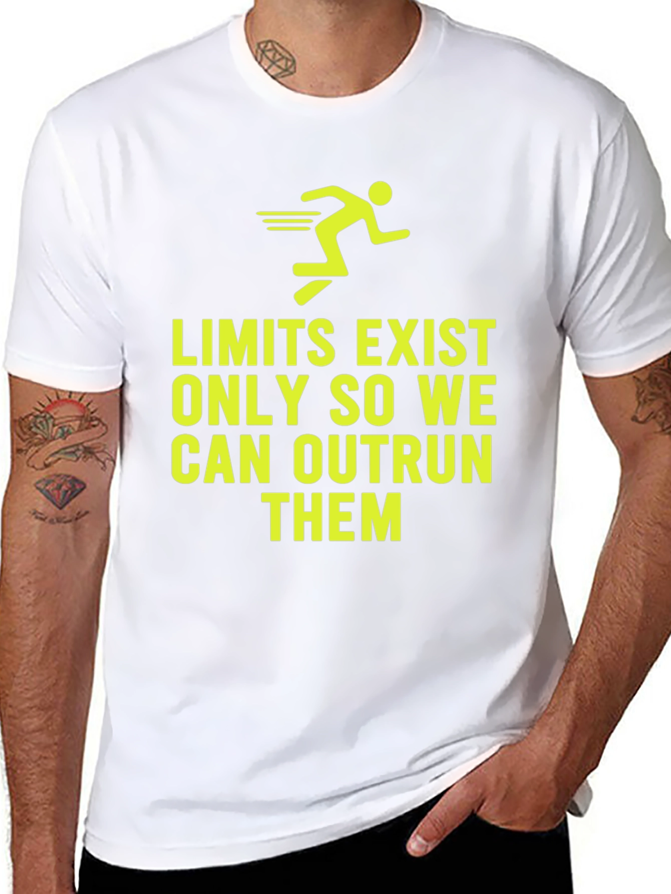 Motivational Run T-Shirt - Outrun Your Limits
