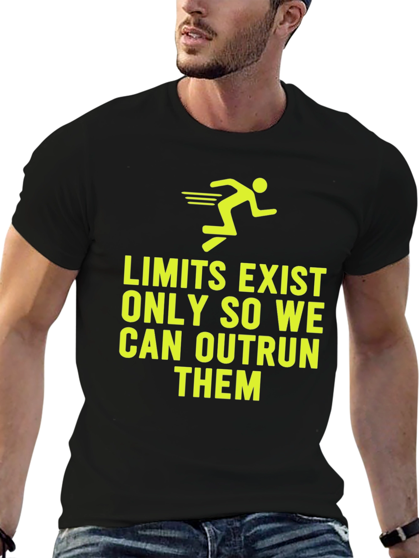 Motivational Run T-Shirt - Outrun Your Limits