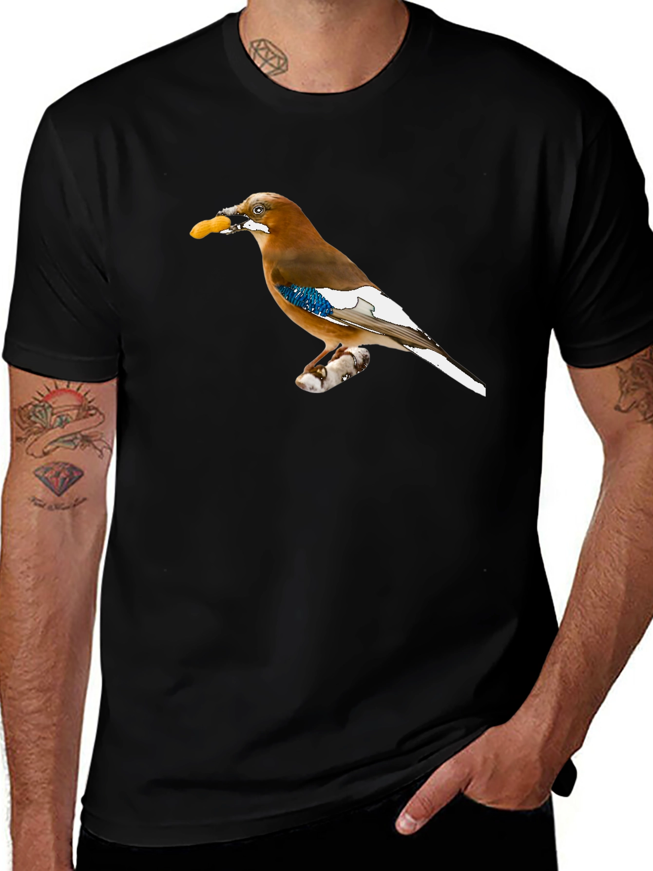 Jay Bird Snack T-Shirt - Unique Graphic Tee